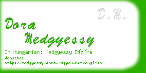 dora medgyessy business card